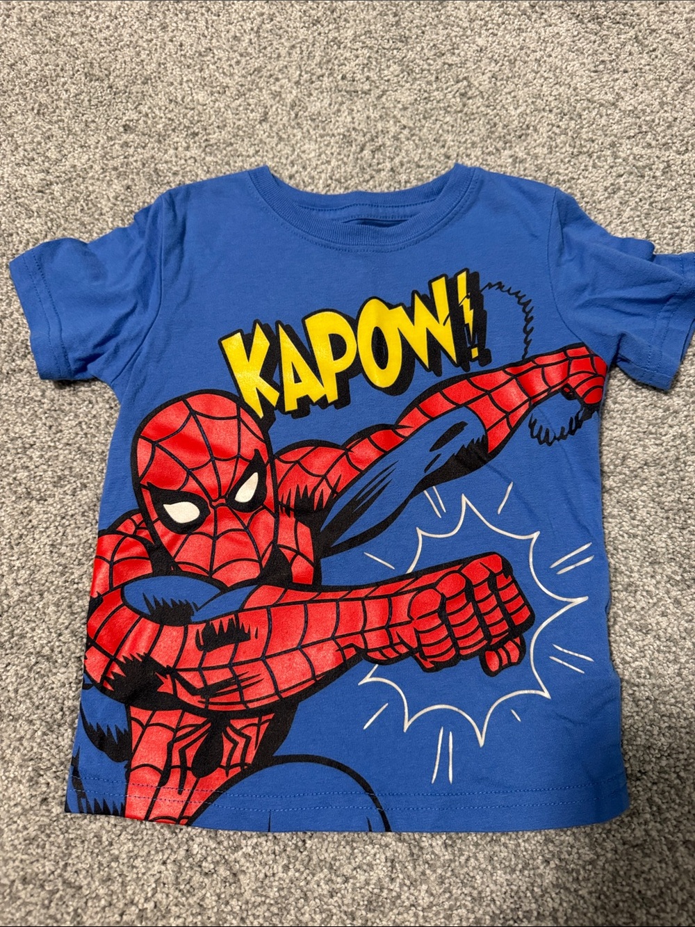 Marvel Spider-Man Kapow! Graphic Tee in Blue and Red - Picture 1 of 2